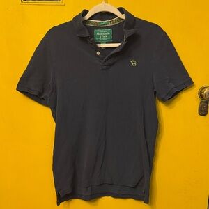 Vintage Abercrombie & Fitch Dark Blue Polo Shirt